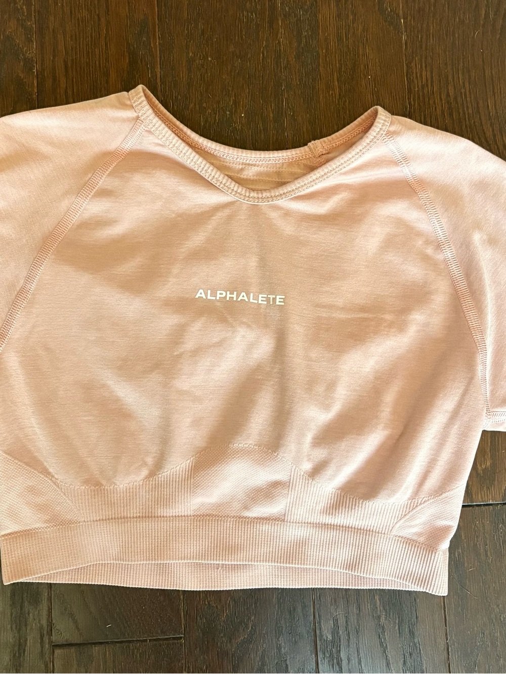 Alphalete Light Pink Crop Top
